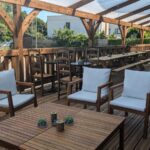 Terrasse extérieure du Village Secret à Strasbourg